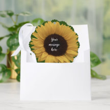 Zonnebloem Foto Gift Label Ornament Kaart
