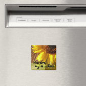 Zonnebloem Foto je bent mijn Sunshine Magnet (Insitu (Vaatwasser))