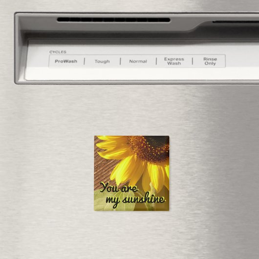 Zonnebloem Foto je bent mijn Sunshine Magnet (Insitu (Vaatwasser))