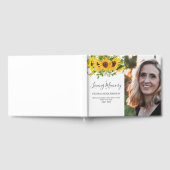 Zonnebloem Foto Memorial Funeral Herdenking Gastenboek (Volledig)