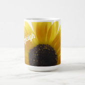 Zonnebloem foto op maat koffiemok (Center)