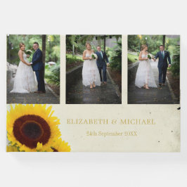 Zonnebloem Foto Rustic Elegant Wedding Gastenboek