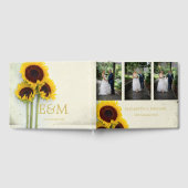 Zonnebloem Foto Rustic Elegant Wedding Gastenboek (Volledig)