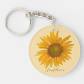 Zonnebloem Foto Sleutelhanger (Voorkant)