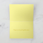 Zonnebloem Foto Word Typografie Thinking of You Kaart (Binnen)