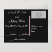 Zonnebloem Fotografie Custom Wedding RSVP Uitnodiging Briefkaart (Achterkant)