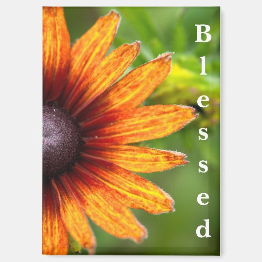 Zonnebloem fotografie Gezegend Magneet (Voorkant)