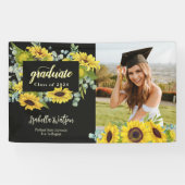 Zonnebloem Fotoscript Afstuderen Welkomstfeest Spandoek (Horizontaal)