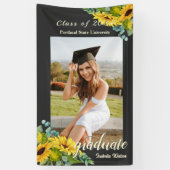 Zonnebloem Fotoscript Graduation Party Spandoek (Verticaal)