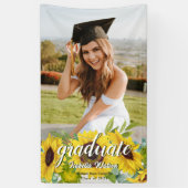 Zonnebloem Fotoscript Graduation Party Spandoek (Verticaal)