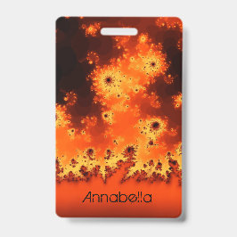 Zonnebloem - Fractal Name Badge