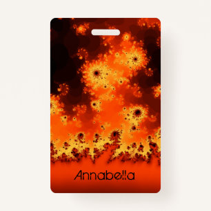 Zonnebloem - Fractal Name Badge