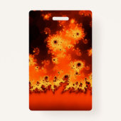 Zonnebloem - Fractal Name Badge (Achterkant)