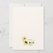 Zonnebloem Frame Kaart (Achterkant)