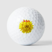 Zonnebloem Fun Trendy Golf Balls Golfballen (Voorkant)