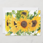 Zonnebloem Funeral Celebration of Life Photo Kaart (Achterkant)