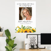 Zonnebloem Funeral Welkom Poster (Thuiskantoor)