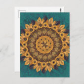 Zonnebloem Fusion: een viering van diversiteit Briefkaart (Voorkant / Achterkant)