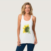 Zonnebloem Fuzz Tanktop (Volledige Voorkant)