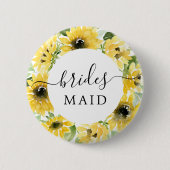 Zonnebloem Garden Bridal Button Bridesmaid (Voorkant)