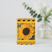 Zonnebloem Gebed Kaart Visitekaartje (Staand voorkant)