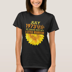 Zonnebloem Geboren in juli 1973 Meisjes Sunshine M T-shirt