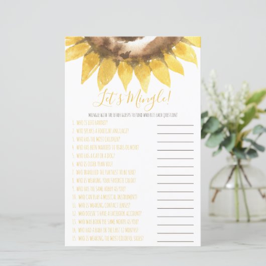 Zonnebloem Gedekte keel-schoenen (Staand voorkant)