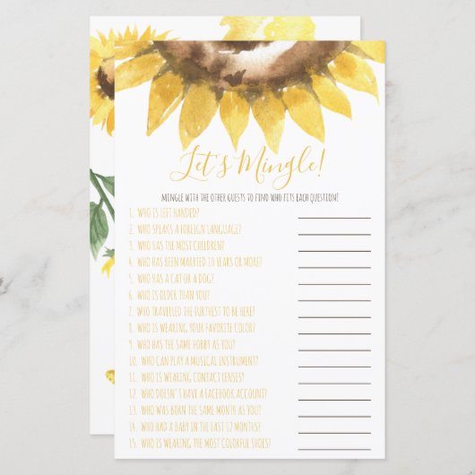 Zonnebloem Gedekte keel-schoenen (Voorkant / Achterkant)