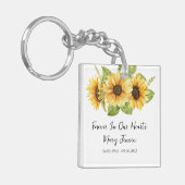 Zonnebloem gedenkteken begrafenis foto sleutelhanger (Voorkant Links)