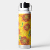 Zonnebloem Gedichte hete of koude waterflacon Waterfles (Achterkant)