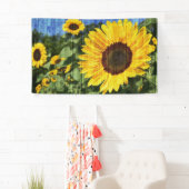 Zonnebloem Gedopte hek Spandoek (Insitu)