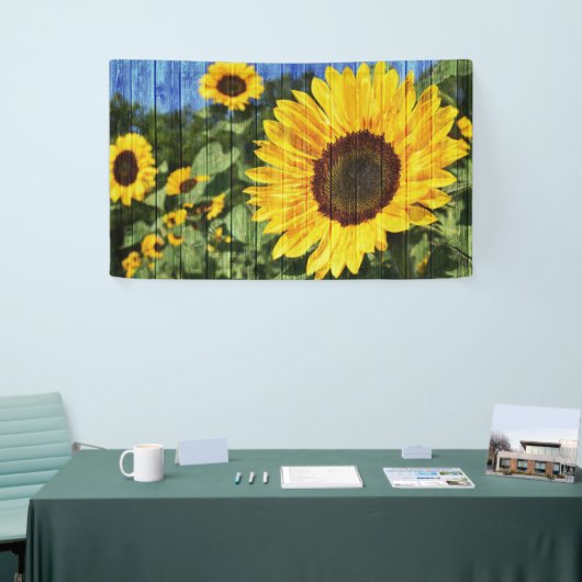 Zonnebloem Gedopte hek Spandoek (Beurs)