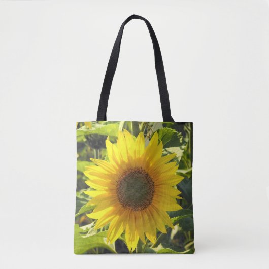 Zonnebloem Gedrukte Canvas tas (Voorkant)