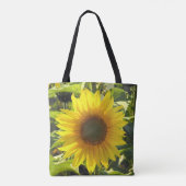 Zonnebloem Gedrukte Canvas tas (Achterkant)