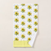 Zonnebloem Geel Badhanddoek set Bad Handdoek (Handdoek)