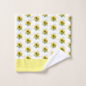 Zonnebloem Geel Badhanddoek set Bad Handdoek (Wasdoekje)