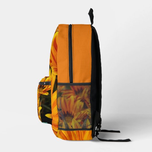 Zonnebloem Geel Bloem Plant Liefhebber Bedrukte Rugzak (Rechts)