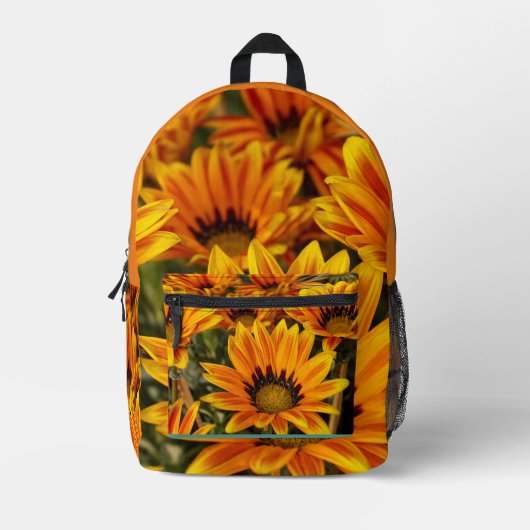 Zonnebloem Geel Bloem Plant Liefhebber Bedrukte Rugzak (Voorkant)