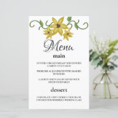 Zonnebloem Geel Bloemen Botanische Hand getrokken  (Staand voorkant)