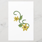 Zonnebloem Geel Bloemen Botanische Hand getrokken  (Achterkant)