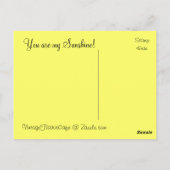  zonnebloem Geel - Briefkaart (Achterkant)