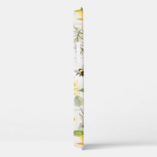Zonnebloem Geel Bumble Bee Rustisch Script Case-Mate iPhone Case (Achterkant / Rechts)