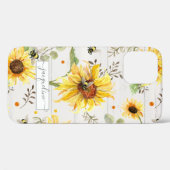 Zonnebloem Geel Bumble Bee Rustisch Script Case-Mate iPhone Case (Achterkant (horizontaal))