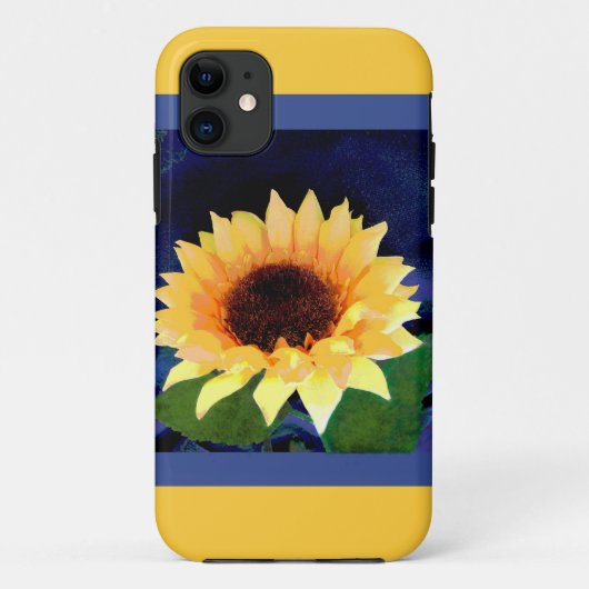 Zonnebloem geel en blauw Case-Mate iPhone case (Achterkant)