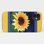 Zonnebloem geel en blauw Case-Mate iPhone case (Achterkant (horizontaal))