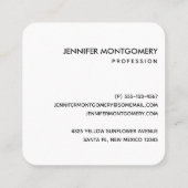  zonnebloem Geel en groen patroon Vierkante Visitekaartje (Achterkant)