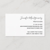 zonnebloem Geel en groen patroon Visitekaartje (Achterkant)