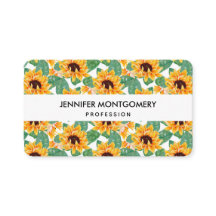 zonnebloem Geel en groen patroon