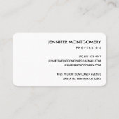 zonnebloem Geel en groen patroon Visitekaartje (Achterkant)