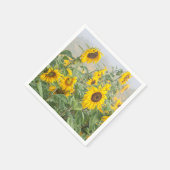 Zonnebloem Geel Groene Mooie Floral Servet (Hoek)